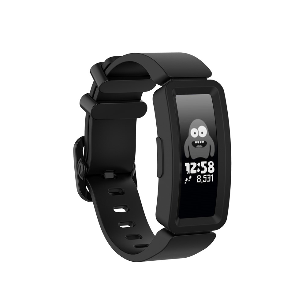 Silicone Smart Bracelet Replacement Strap for Fitbit Ace 2/Inspire/Inspire HR - Black-2