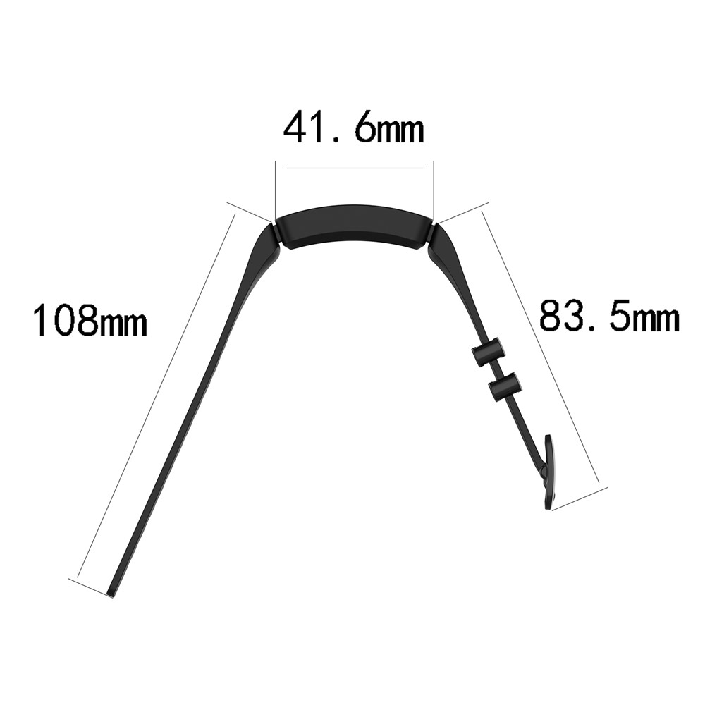 Silicone Smart Bracelet Replacement Strap for Fitbit Ace 2/Inspire/Inspire HR - Black-6