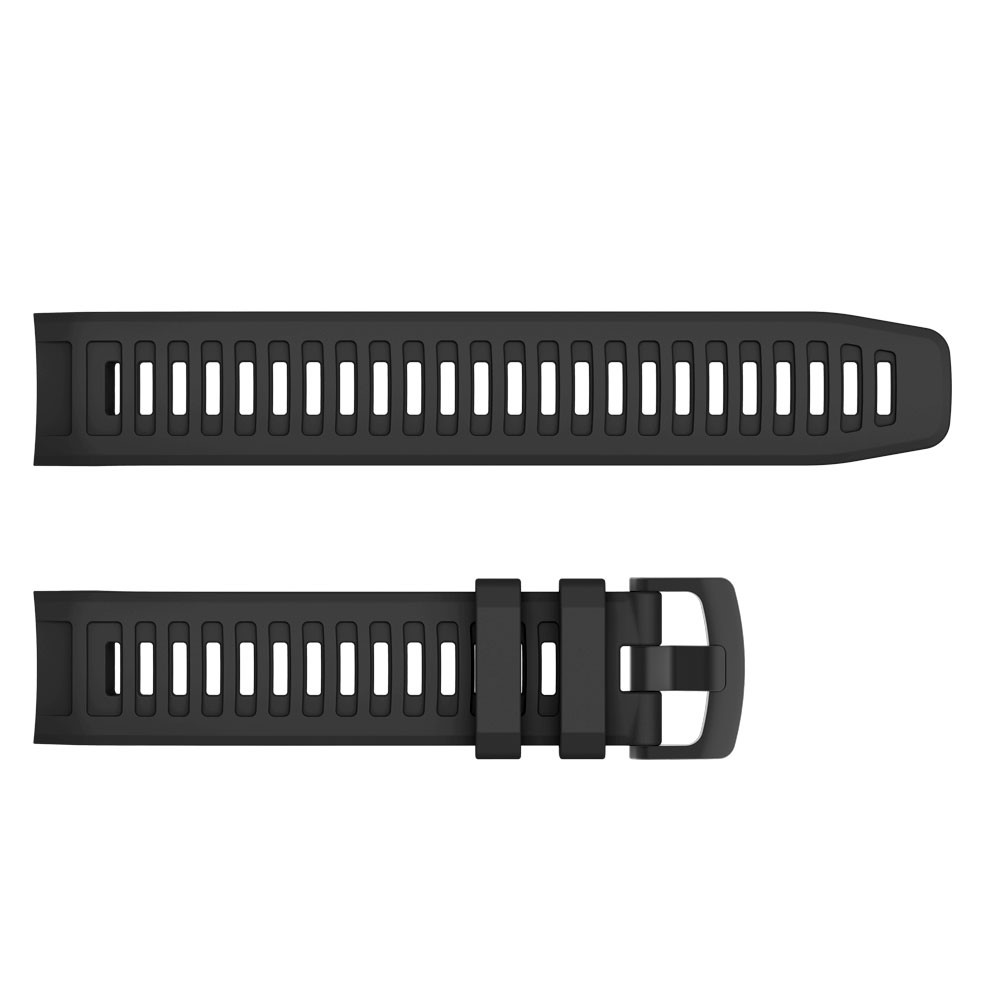 Silicone Watch Band Strap Replacement for Garmin Instinct - Black-4