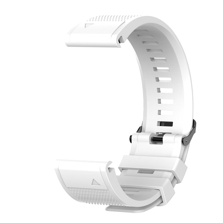 Para Garmin Forerunner 935 / Fenix ​​5/5 Plus Silicone Smart Watch Band Strap De Reemplazo 22m - Blanco-3