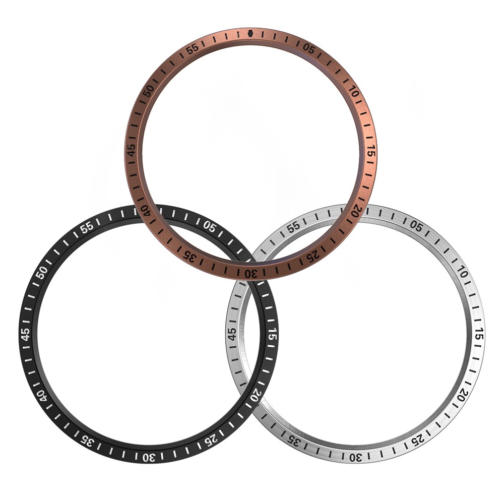 Metal Bezel Time Scale Circle for Samsung Galaxy Watch 46mm - Silver-4