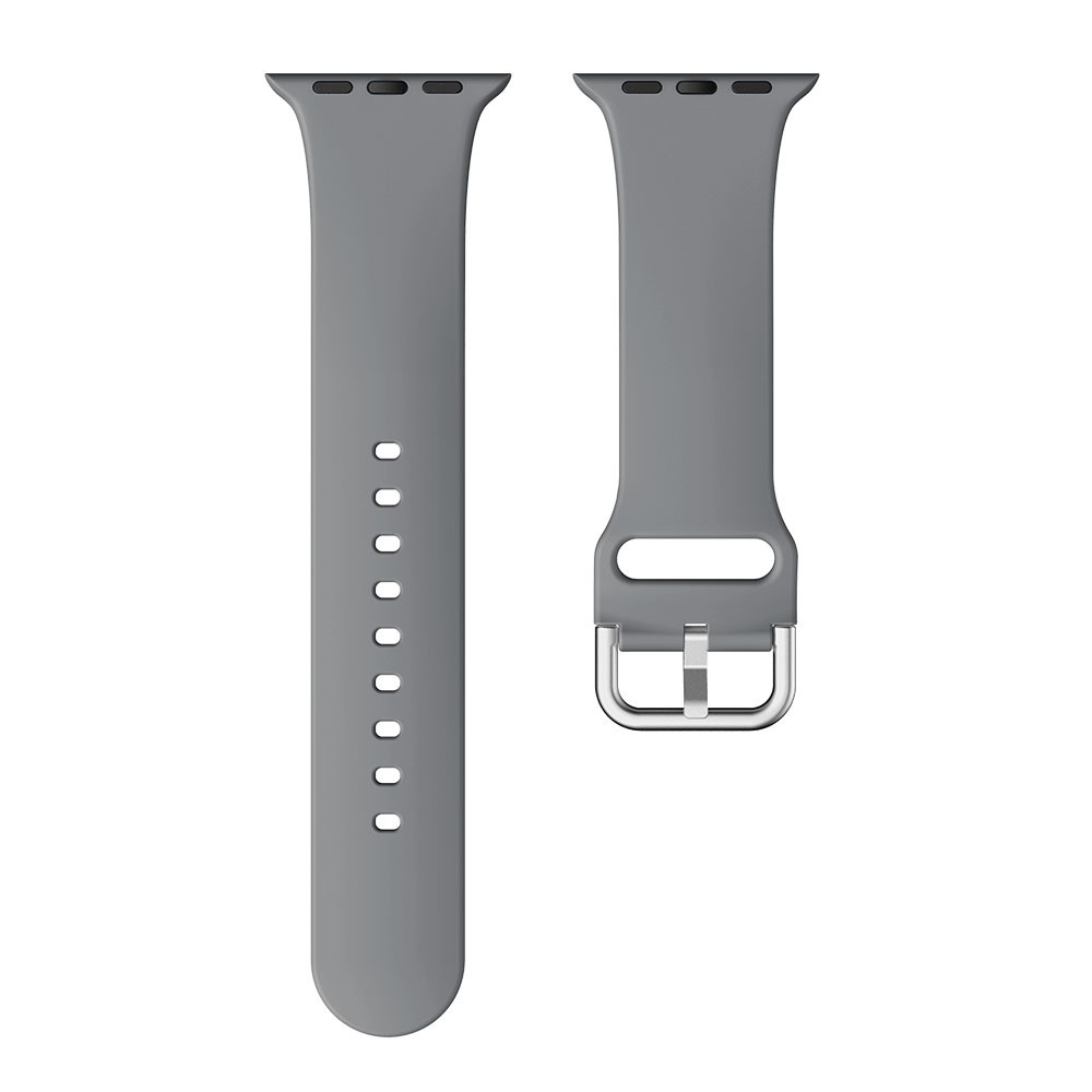 Silicone Watch Strap for Apple Watch Series 4 40mm/Apple Watch Series 3/2/1 38mm - Dark Grey-4