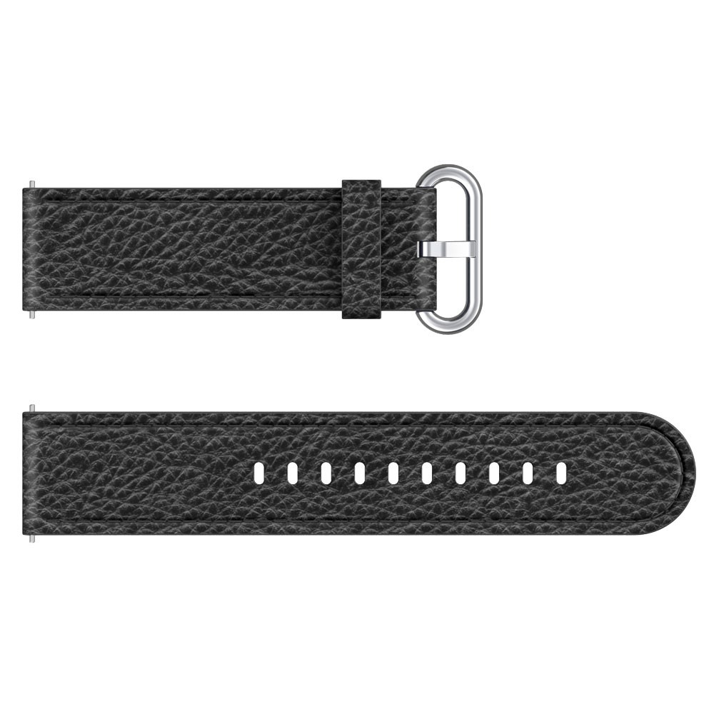 Classic Metal Buckle Genuine Leather Smart Watch Strap for Samsung Gear S3 Classic/Galaxy Watch 46mm - Black-4