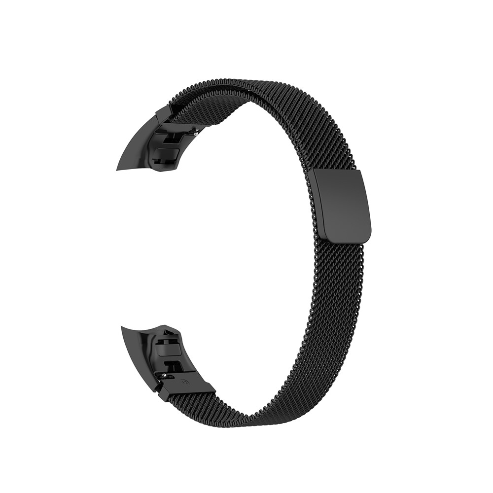 Adjustable Stainless Steel Milanese Watch Bracelet Smart Watch Band Watchband Strap for Huawei Honor 5 / Honor 4 ENC CRS-B19 CRS-B19S - Black-4