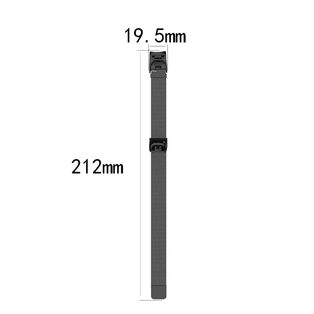 Adjustable Stainless Steel Milanese Watch Bracelet Smart Watch Band Watchband Strap for Huawei Honor 5 / Honor 4 ENC CRS-B19 CRS-B19S - Black-6