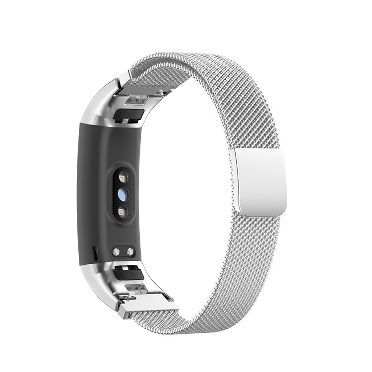 Adjustable Stainless Steel Milanese Watch Bracelet Smart Watch Band Watchband Strap for Huawei Honor 5 / Honor 4 ENC CRS-B19 CRS-B19S - White-3