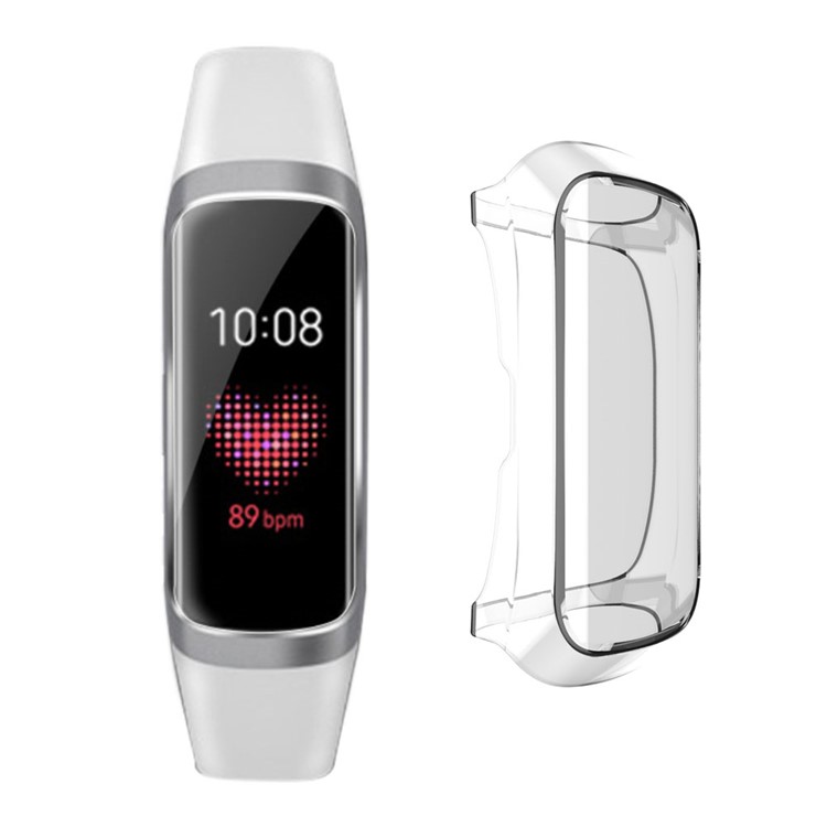 Plated TPU Frame Case for Samsung Galaxy Fit E - Transparent-1