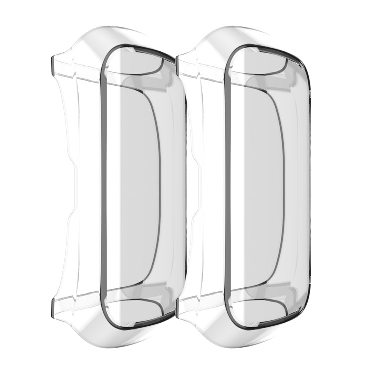 Plated TPU Frame Case for Samsung Galaxy Fit E - Transparent-2
