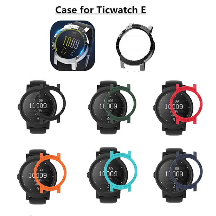 Smart Watch Frame Protective Drop Proof PC Case for TicWatch E - Black-5