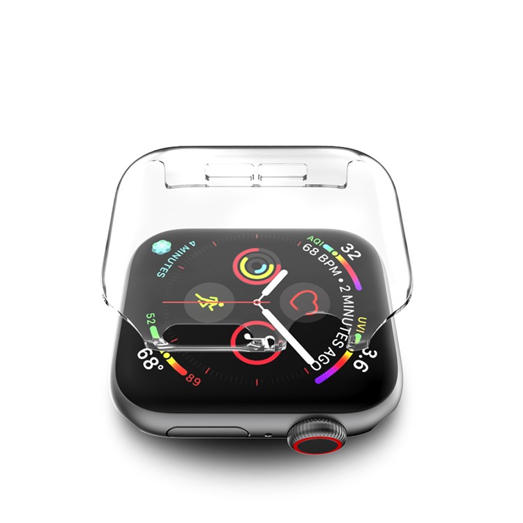 Étui De Protection Complet Pour Montre PC Pour Montre Apple De La Série 4 De 44 Mm - Transparent-3