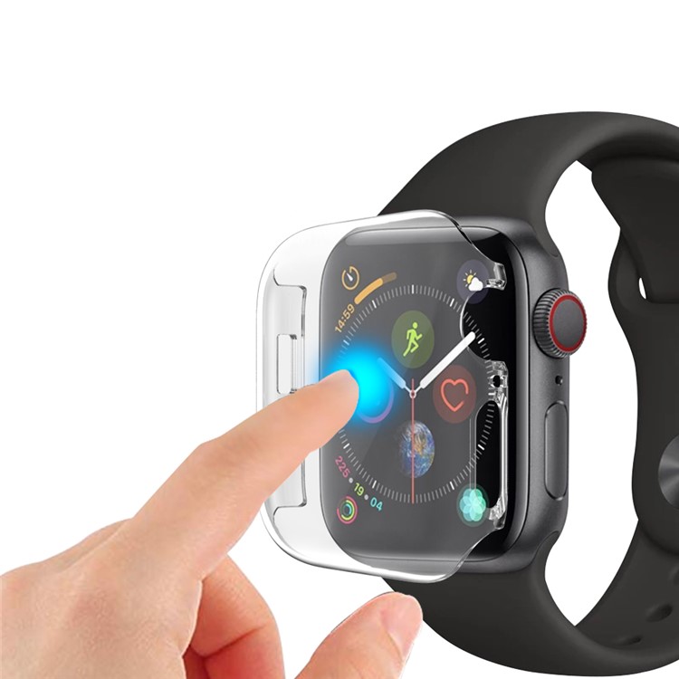 Étui De Protection Complet Pour Montre PC Pour Montre Apple De La Série 4 De 44 Mm - Transparent-4