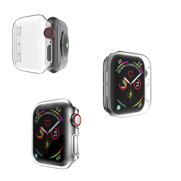 Étui De Protection Complet Pour Montre PC Pour Montre Apple De La Série 4 De 44 Mm - Transparent-6