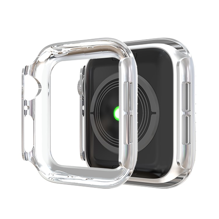 Strass Decor PC Boitier Pare-chocs Pour Apple Watch Series 4 40mm - Argent-5