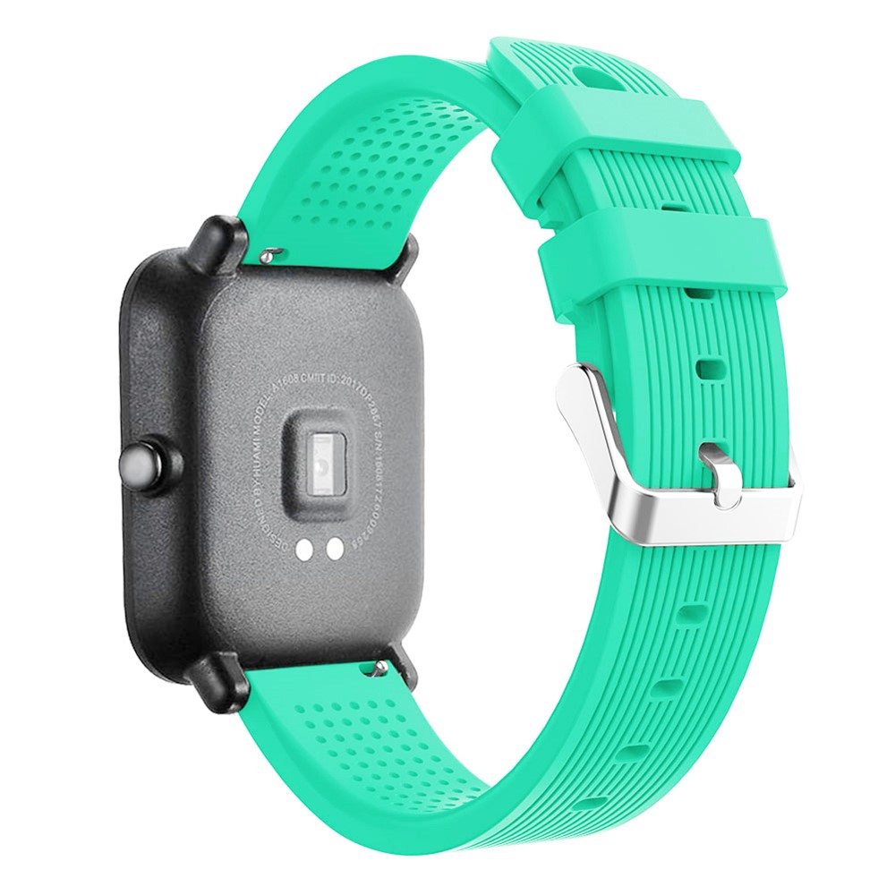 Substituição De Pulseira De Silicone De Tarja Para Amazfit Gts / Amazfit Bip Lite - Luz Verde-3