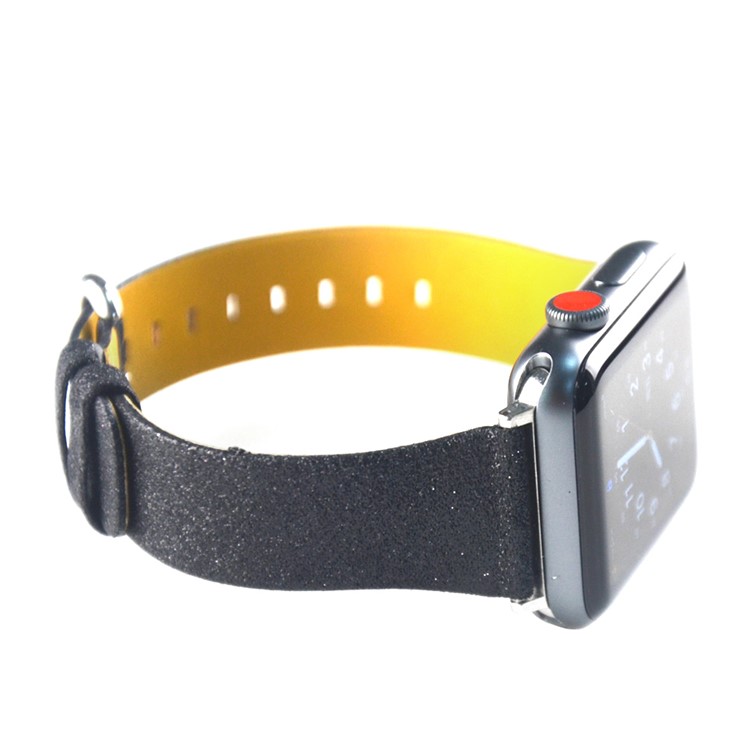 Navidad Que Brilla Correa De Reloj Inteligente De Reemplazo De Cuero Genuino Para La Serie Reloj De Manzana 5/4 44mm / Serie 3/2/1 42mm - B Estilo-3