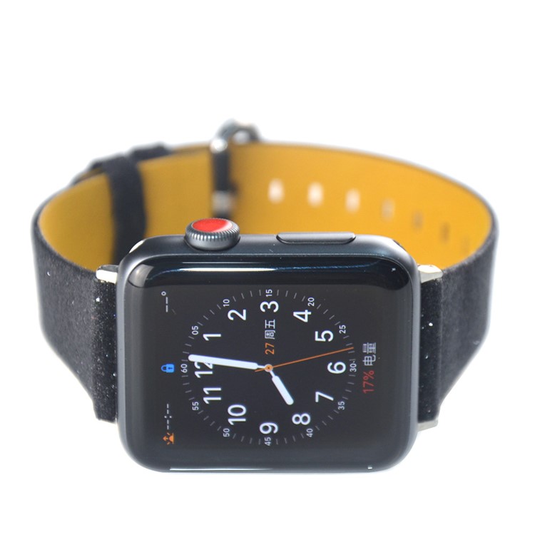 Navidad Que Brilla Correa De Reloj Inteligente De Reemplazo De Cuero Genuino Para La Serie Reloj De Manzana 5/4 44mm / Serie 3/2/1 42mm - B Estilo-4