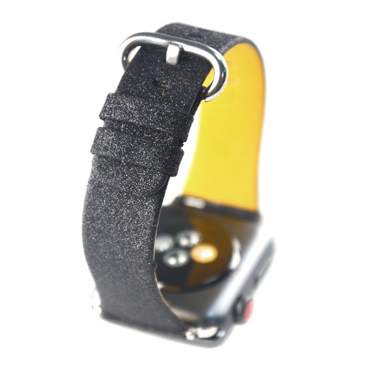 Navidad Que Brilla Correa De Reloj Inteligente De Reemplazo De Cuero Genuino Para La Serie Reloj De Manzana 5/4 44mm / Serie 3/2/1 42mm - Estilo De G-6