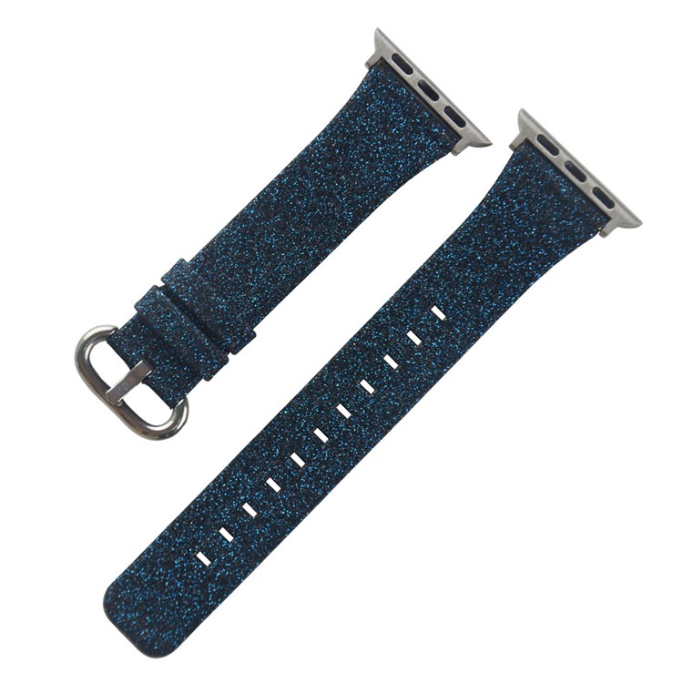 Navidad Que Brilla Correa De Reloj Inteligente De Reemplazo De Cuero Genuino Para La Serie Reloj De Manzana 5/4 44mm / Serie 3/2/1 42mm - Estilo Que Me-2