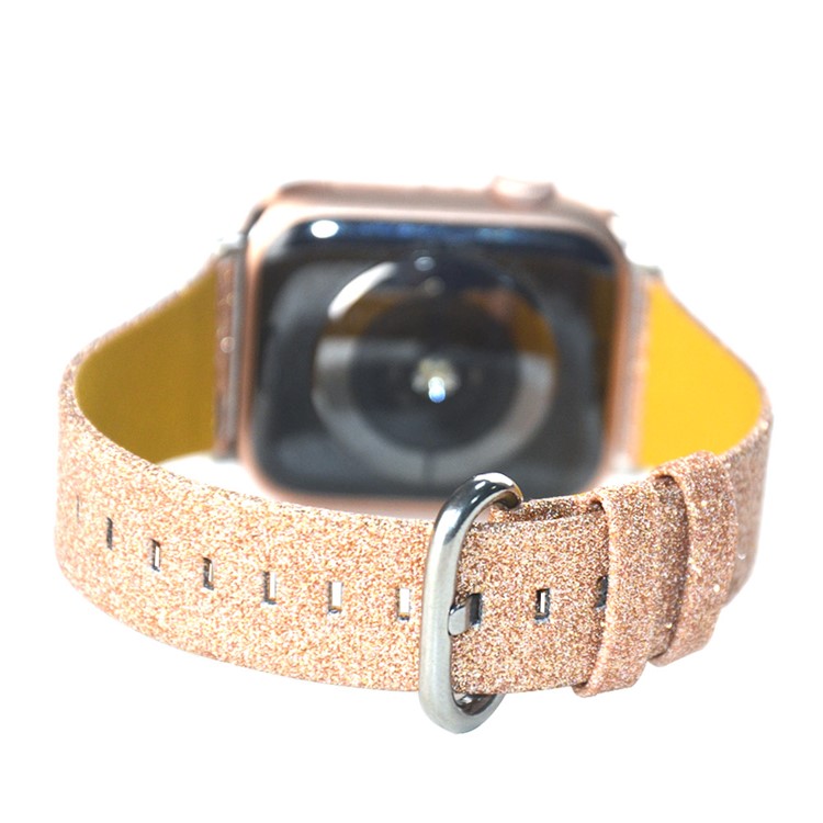 Navidad Que Brilla Correa De Reloj Inteligente De Reemplazo De Cuero Genuino Para La Serie Reloj De Manzana 5/4 44mm / Serie 3/2/1 42mm - N Estilo-6