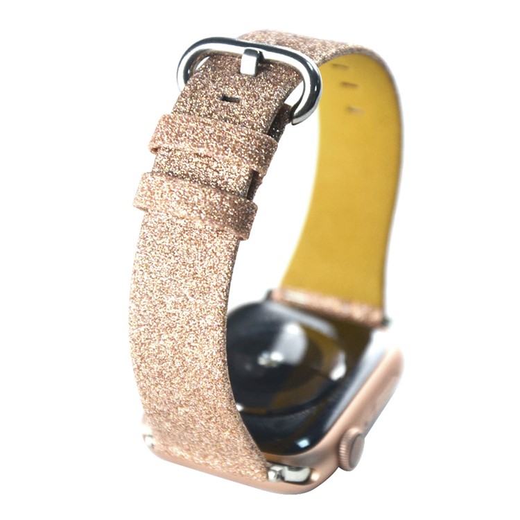 Navidad Que Brilla Correa De Reloj Inteligente De Reemplazo De Cuero Genuino Para La Serie Reloj De Manzana 5/4 44mm / Serie 3/2/1 42mm - N Estilo-8