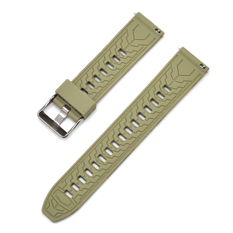 Camouflage Pattern Silicone Watch Strap Replacement for Samsung Galaxy Watch 46mm - Green-3