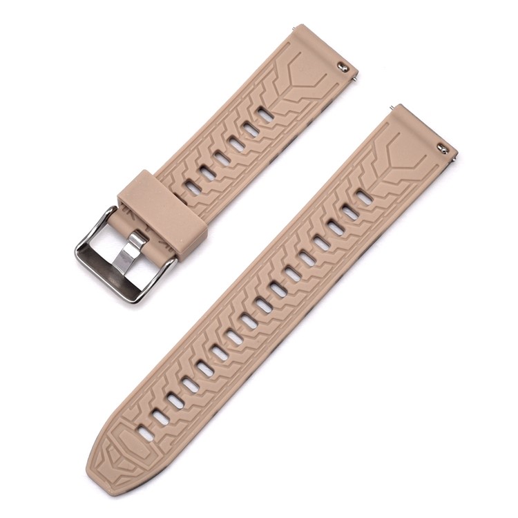 Camouflage Pattern Silicone Watch Strap Replacement for Samsung Galaxy Watch 46mm - Brown-3