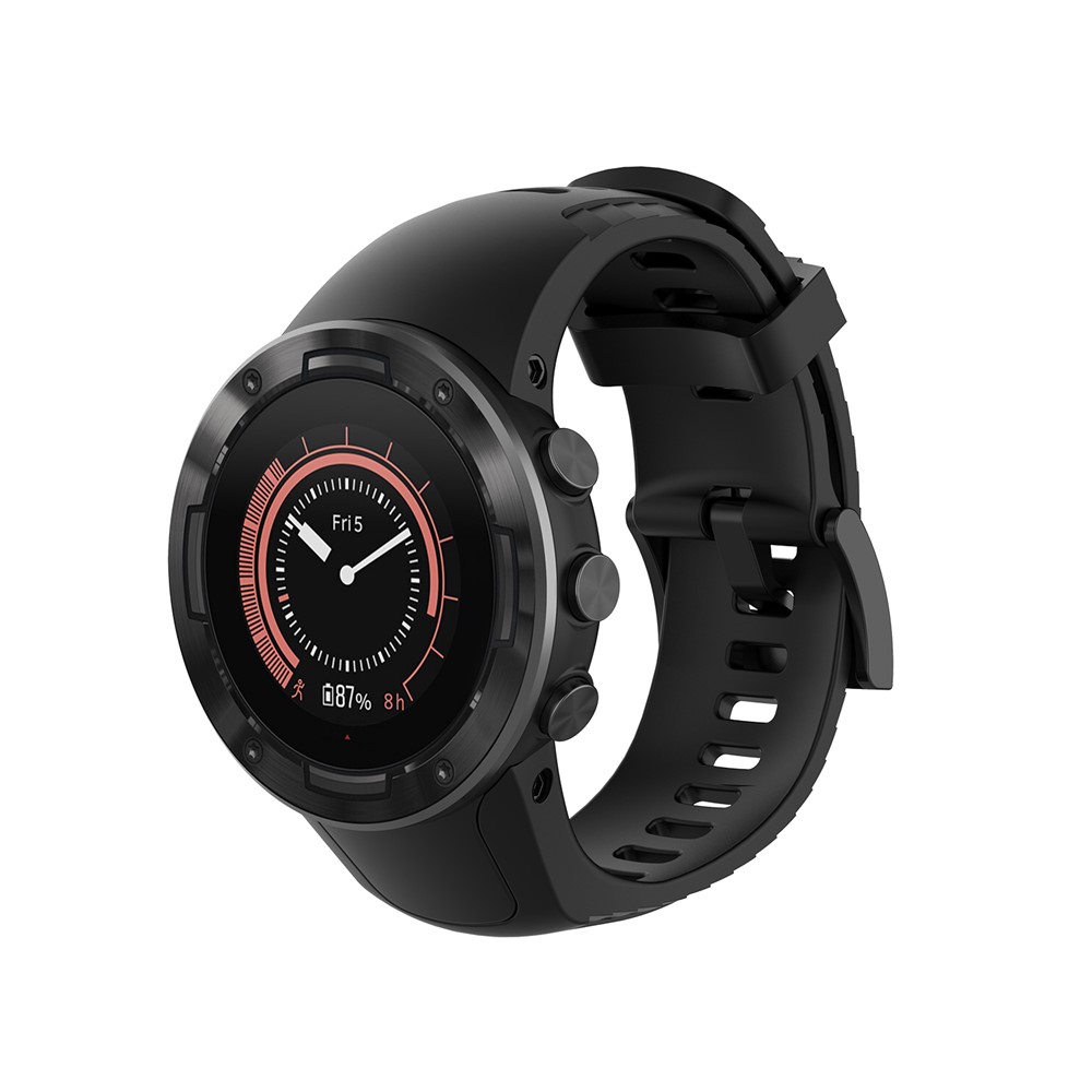 Silicone Smart Watch Band Strap for Suunto 5 - Black-5
