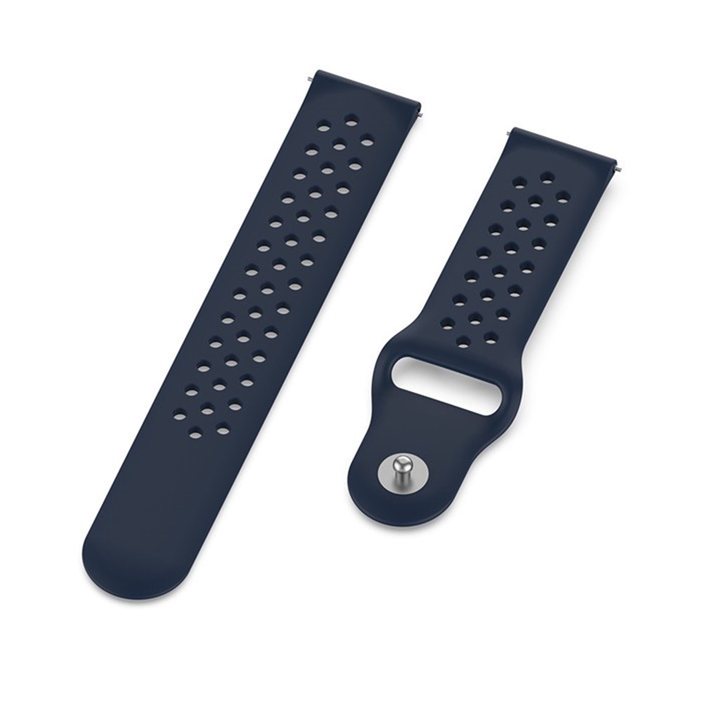Macio Substituição Faixa De Relógio De Ventilação Silicone Para Garmin Movimento Luxe / Style Movimento / Movimento 3 / Move Venu - Azul Escuro-1