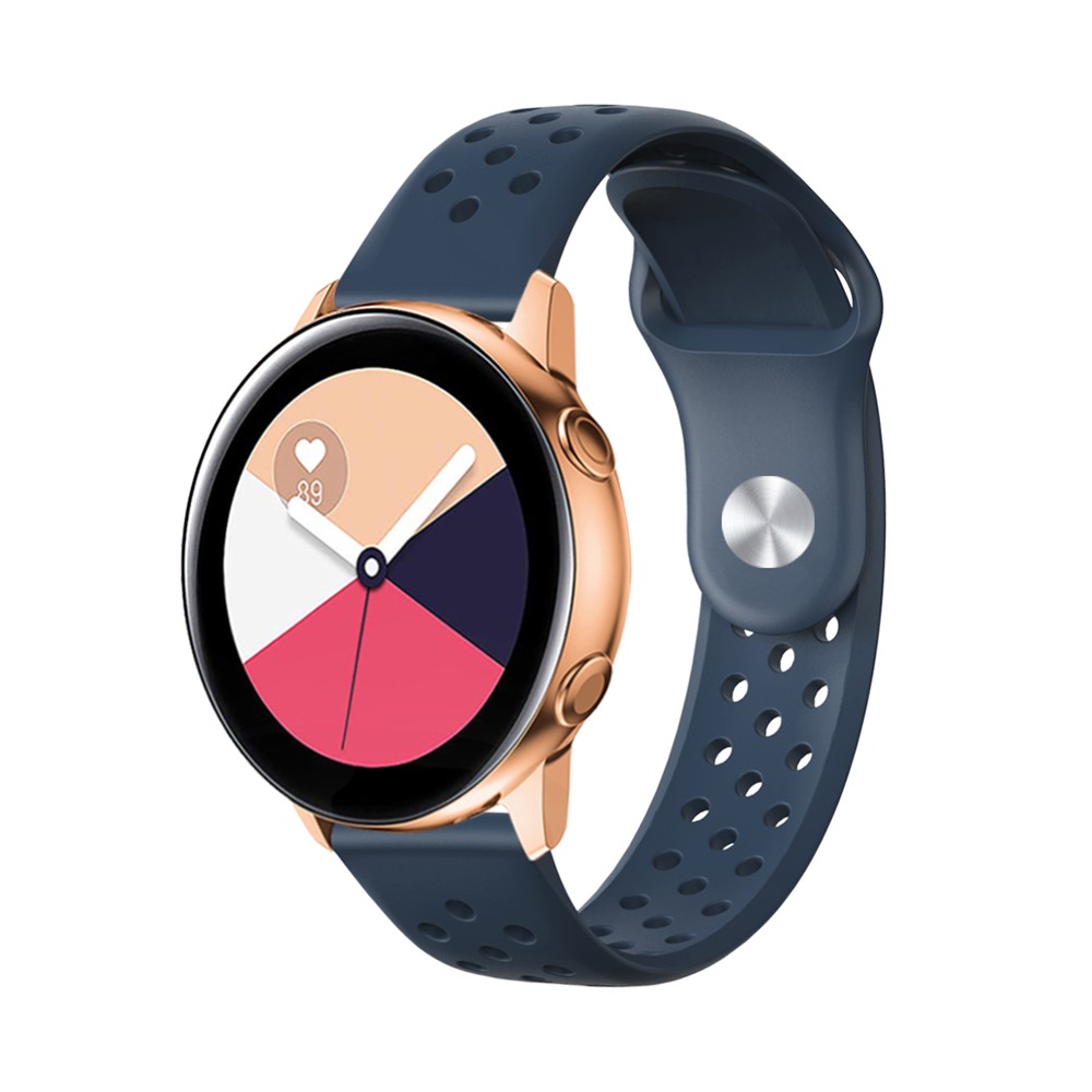 Macio Substituição Faixa De Relógio De Ventilação Silicone Para Garmin Movimento Luxe / Style Movimento / Movimento 3 / Move Venu - Azul Escuro-2