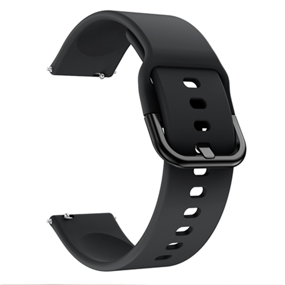 Sostituzione Del Cinturino da Polso in Silicone da 20 mm Per Samsung Galaxy Watch4 Classic 46mm 42mm/Watch4 44mm 44mm/garmin Move Luxe/Move Style/Move 3/Move Venu - Nero