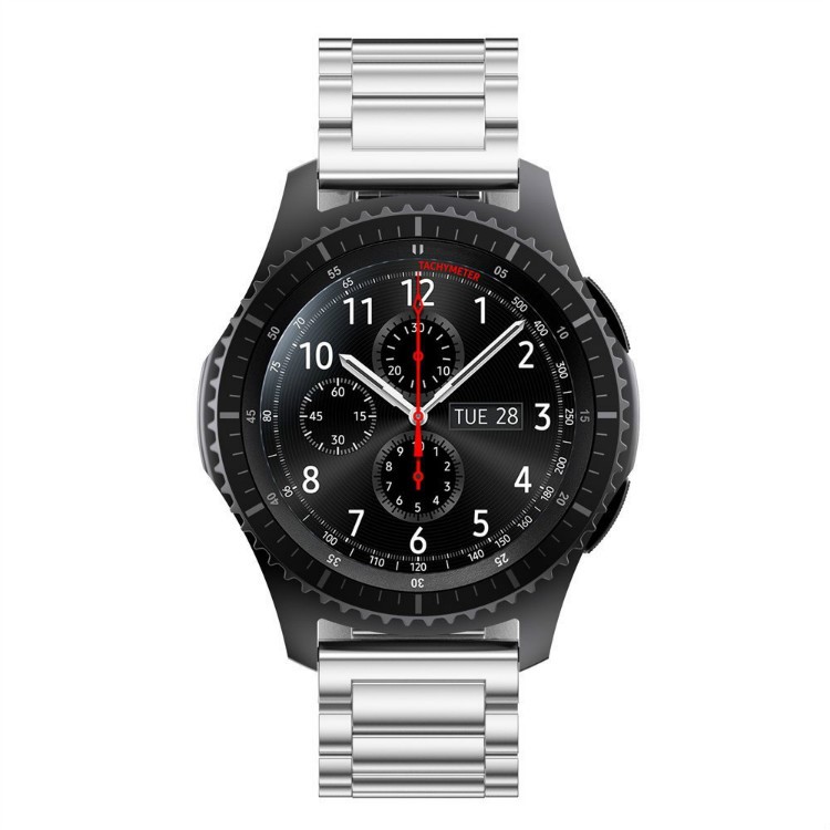 20MM Three Beads Stainless Steel Watchband Replacement Strap for Garmin Move Luxe/Move Style/Move 3/Move Venu - Silver-2