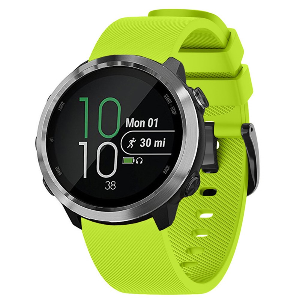 Twill Texture Silicone Smart Watch Strap for GarminMove Luxe/Move Style/Move 3/Move Venu - Light Green-2