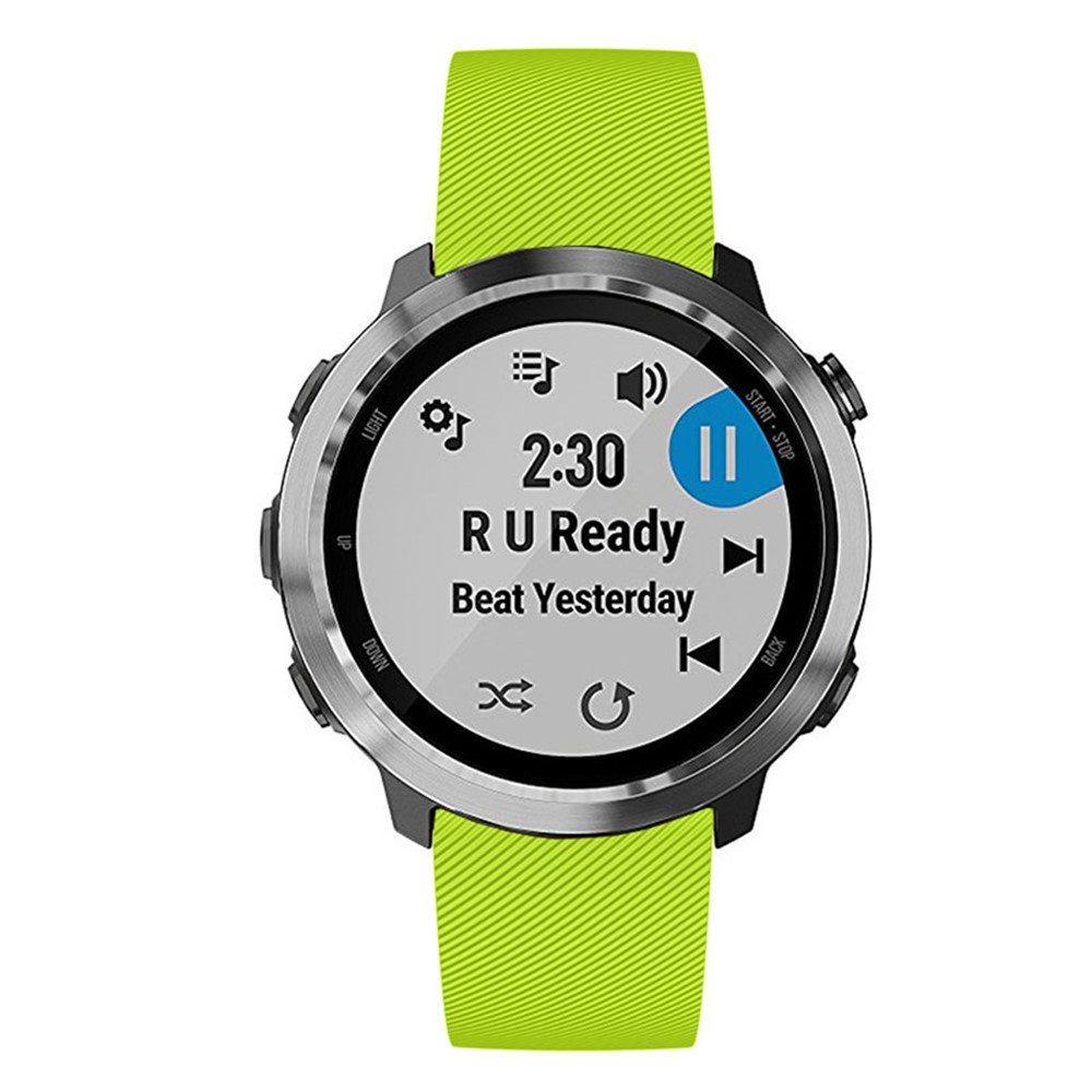 Twill Texture Silicone Smart Watch Strap for GarminMove Luxe/Move Style/Move 3/Move Venu - Light Green-3