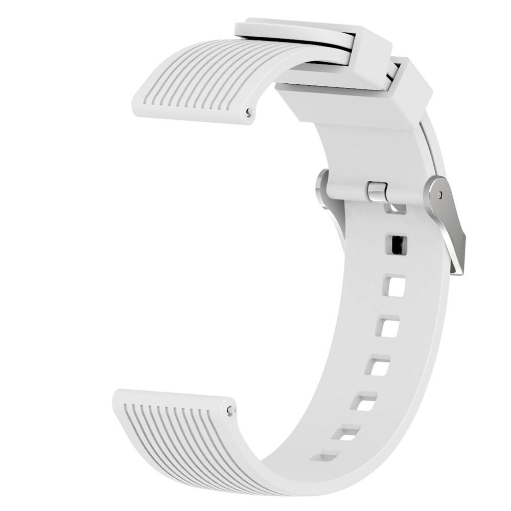 Stripe Texture Silicone Smart Watch Band for GarminMove Luxe/Move Style/Move 3/Move Venu - White-1