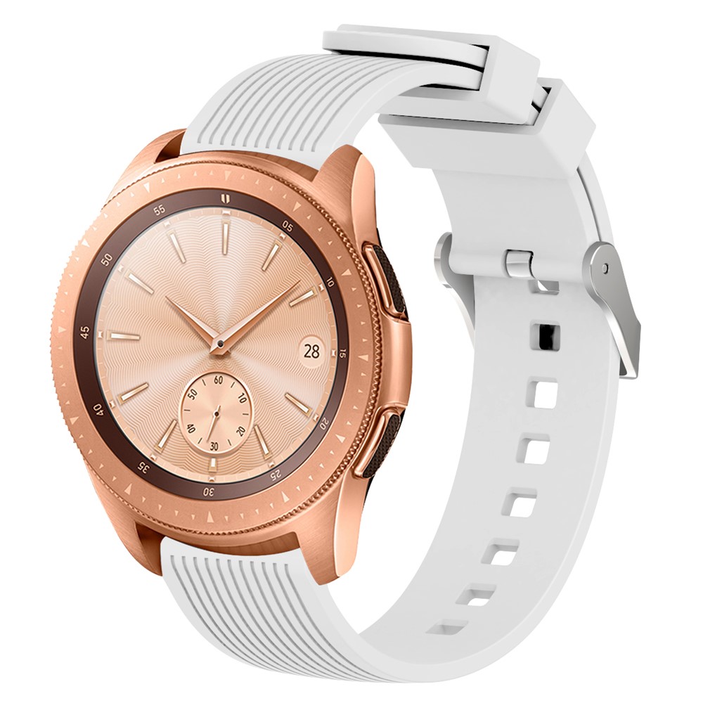 Stripe Texture Silicone Smart Watch Band for GarminMove Luxe/Move Style/Move 3/Move Venu - White-2