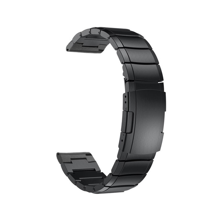 One Bead Stainless Steel Watchband Replacement Strap for Garmin Move Luxe/Move Style/Move 3/Move Venu 20MM - Black-1