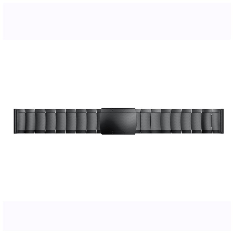 One Bead Stainless Steel Watchband Replacement Strap for Garmin Move Luxe/Move Style/Move 3/Move Venu 20MM - Black-6