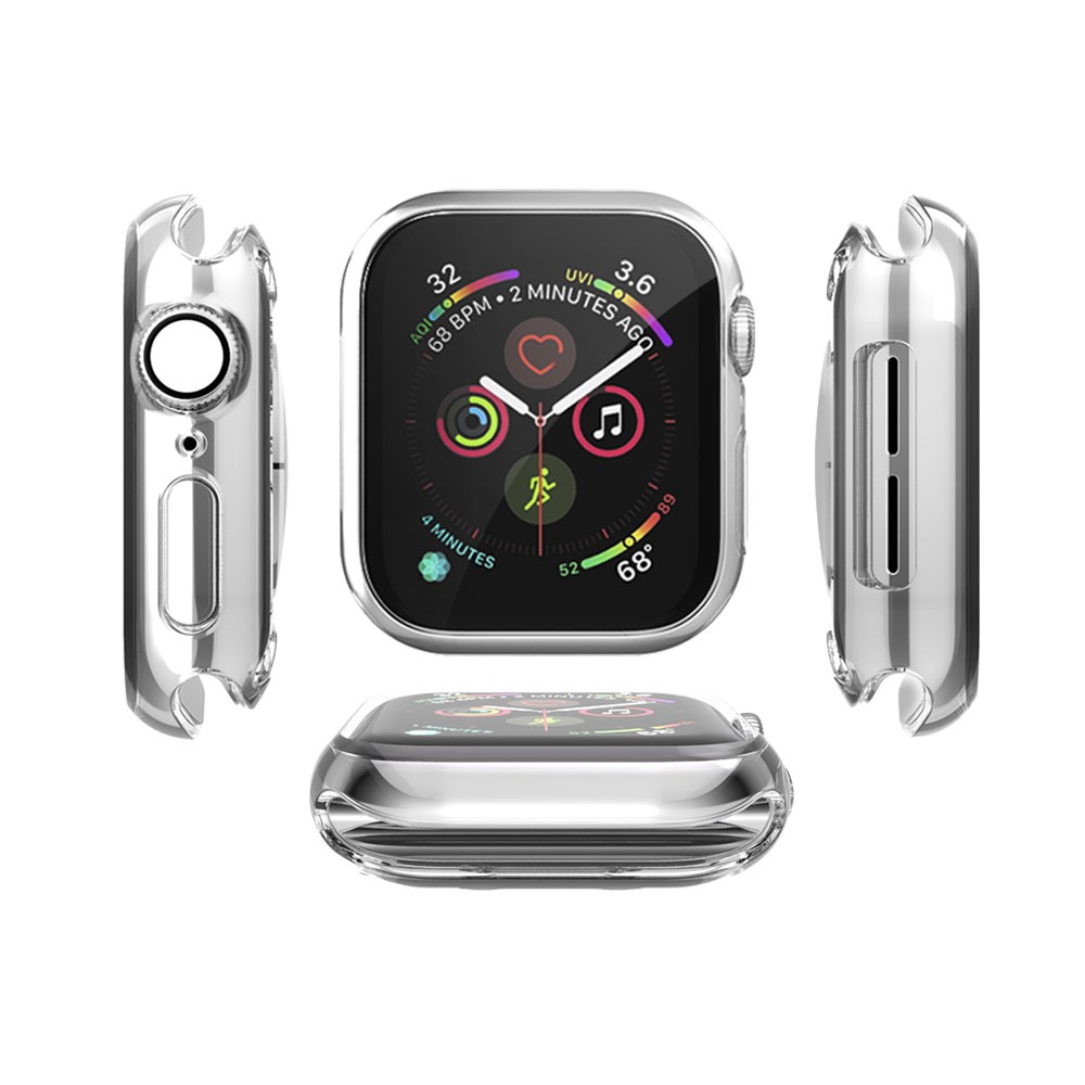 Eletroplatando TPU Watch Shell Para Apple Watch Series 3/2/1 38mm - Transparente-3