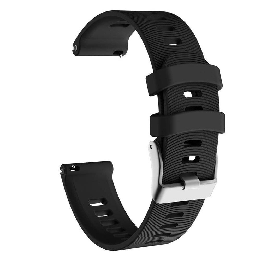 Silicone Smart Watch Band for GarminMove Forerunner 245M/645M/Vivoactive 3t - Black-1