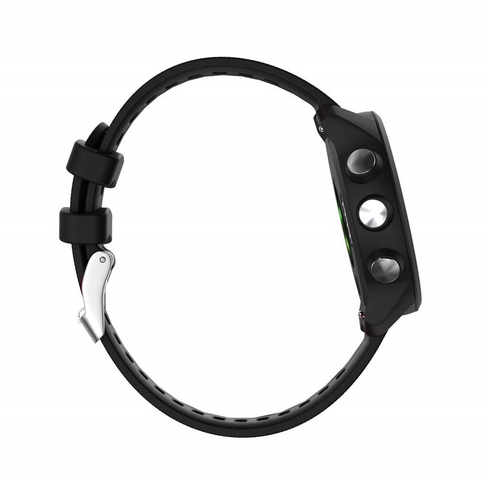 Silicone Smart Watch Band for GarminMove Forerunner 245M/645M/Vivoactive 3t - Black-4