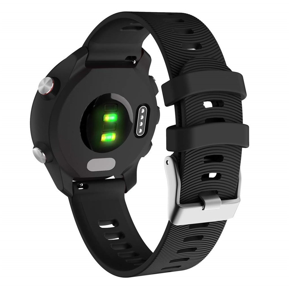 Silicone Smart Watch Band for GarminMove Forerunner 245M/645M/Vivoactive 3t - Black-5