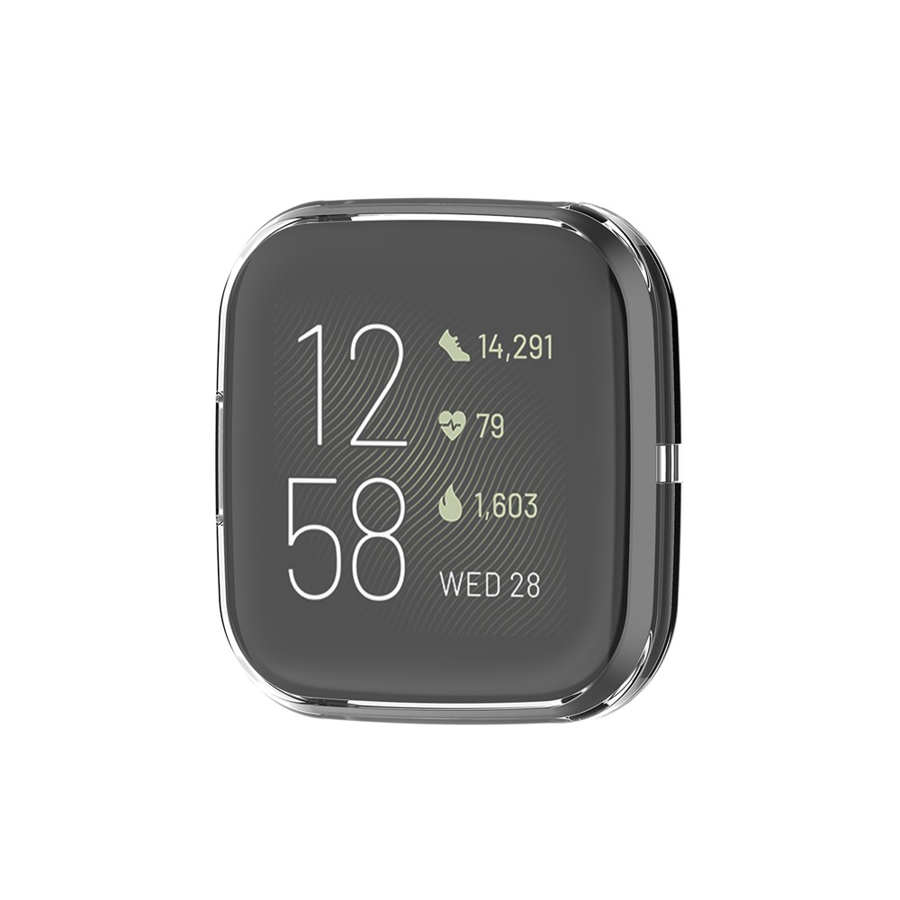 Protection Polyvalente Smart Watch TPU Couverture Pour Fitbit Versa 2 - Transparent-7