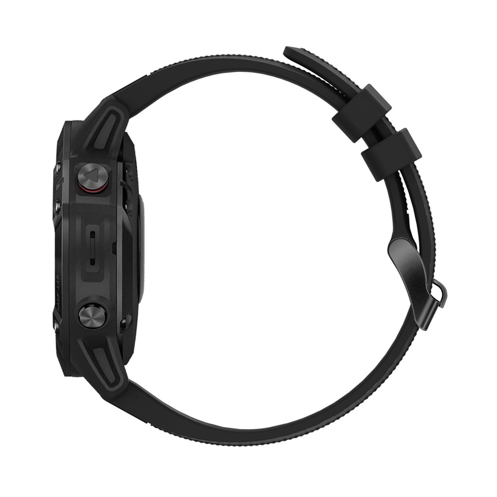 Silicone Smart Watch Band Replacement for Garmin Fenix 5 - Black-4