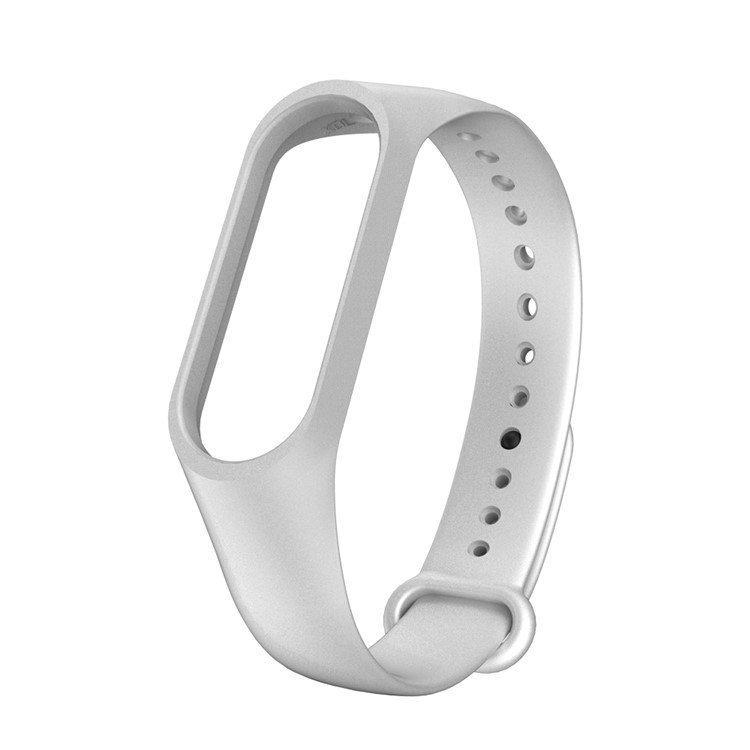 10mm Silicone Wrist Strap Band for Xiaomi Mi Band 4/3 - Silver-2
