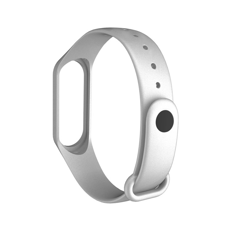 10mm Silicone Wrist Strap Band for Xiaomi Mi Band 4/3 - Silver-3