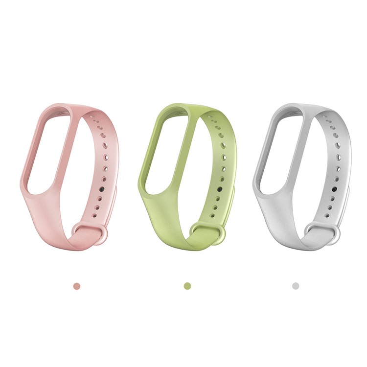 10mm Silicone Wrist Strap Band for Xiaomi Mi Band 4/3 - Silver-5