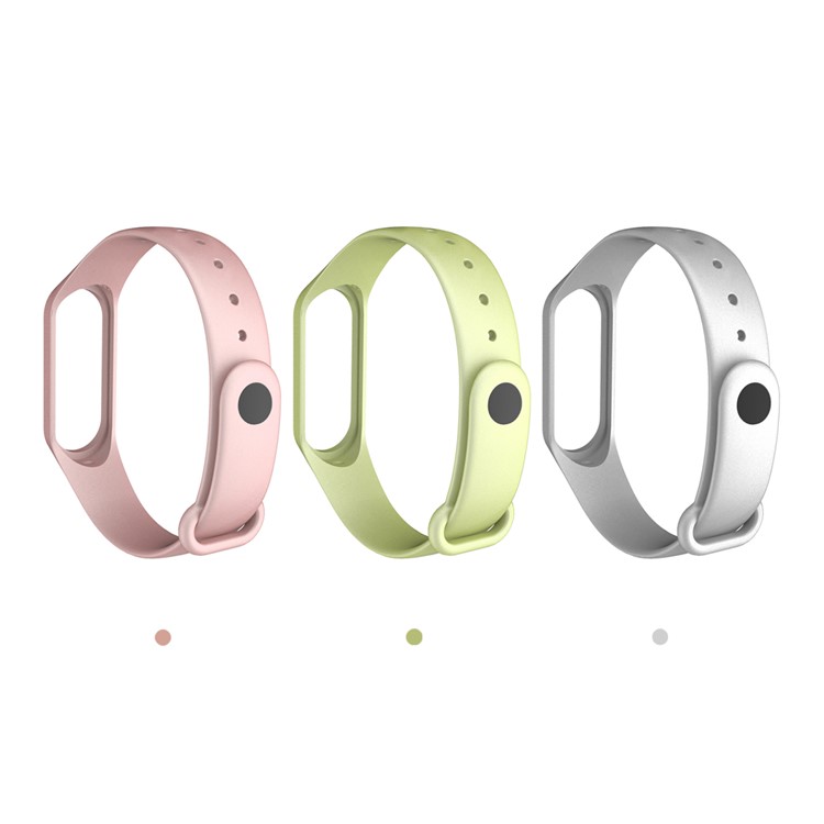 10mm Silicone Wrist Strap Band for Xiaomi Mi Band 4/3 - Silver-6