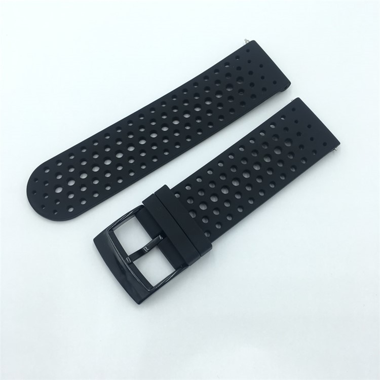 Silikon Smart Watch Ersatzband Für Suunto Sport Baro - Schwarz-2