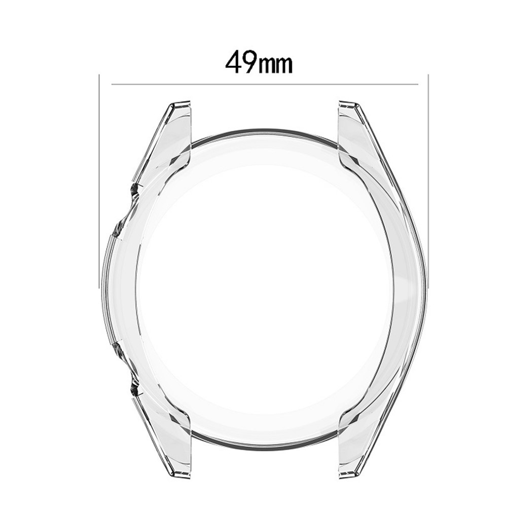 Soft TPU Cover Bumper Case for Huawei Watch GT 46mm - Transparent-3