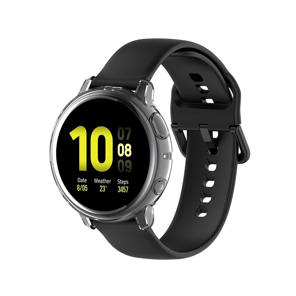 Étui à Cadre de Pare-chocs de Couverture TPU Multicolore Pour Samsung Galaxy Watch Active2 44mm R820 - Transparent